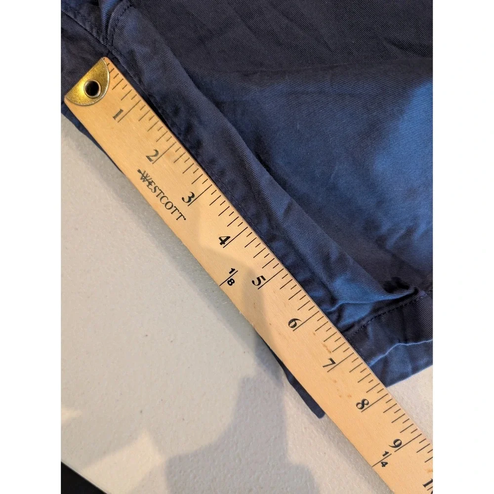 Bonobos Mens Navy Blue Washed Cotton Stretch Chino Shorts 8 Inseam Size 30
